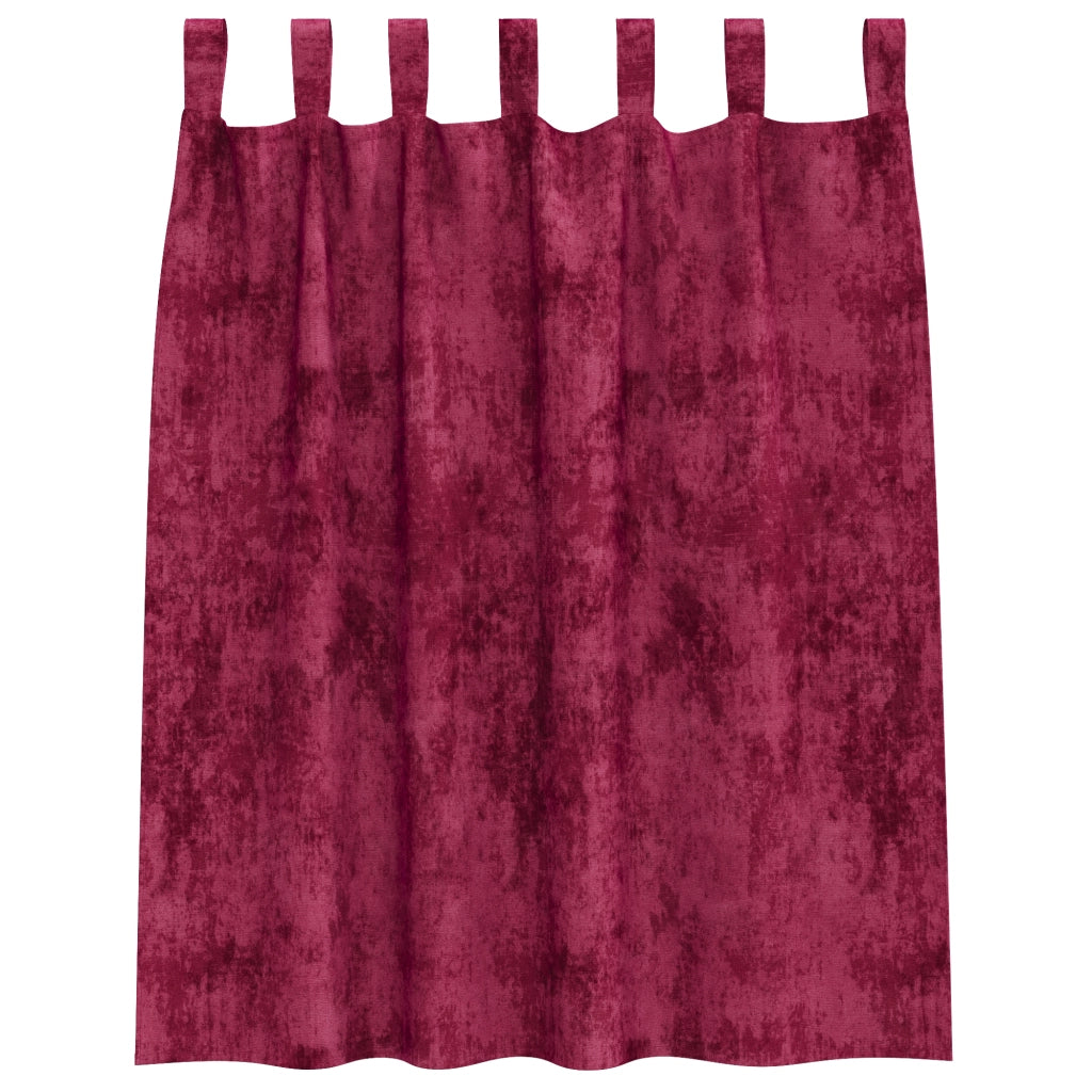 Tende in Velluto Bordeaux Poliestere 140 x 140 cm