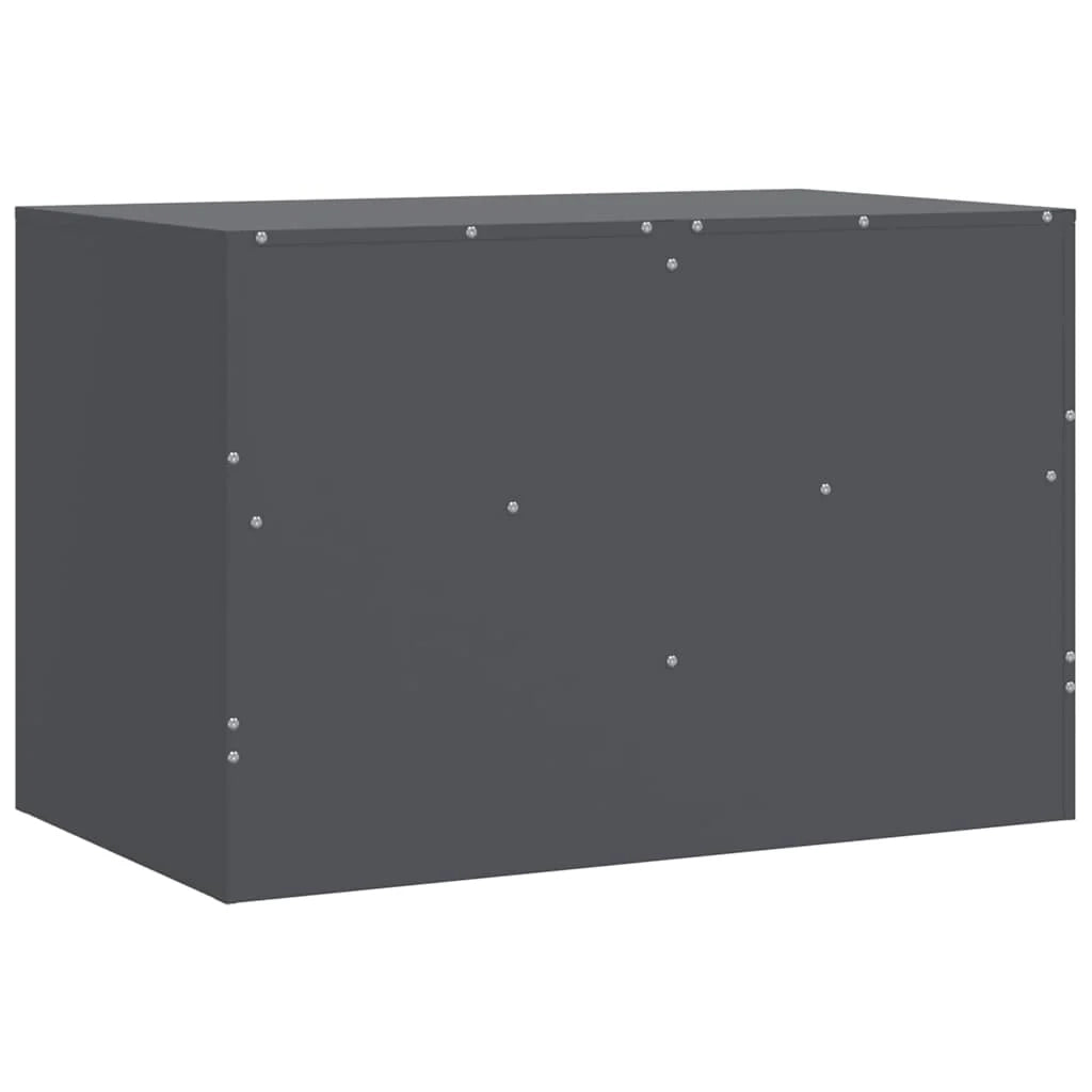 Mobile TV multimediale mensola TV credenza TV sala da pranzo soggiorno camera da letto antracite 67 x 39 x 44 cm acciaio antracite 02_0026394