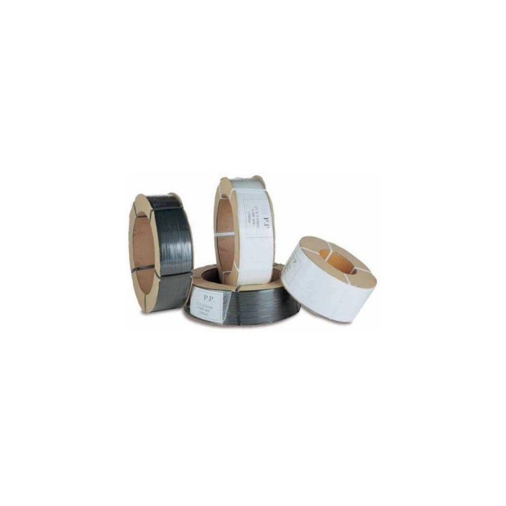 Trade Shop - Rotolo Da 2000 Mt Reggetta In Plastica Polipropilene 15mm X 0,50 Per Imballaggi -
