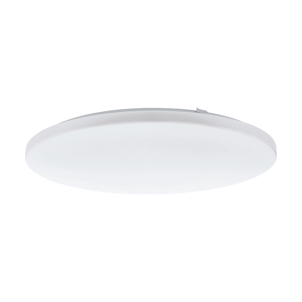 Plafoniera Moderna Frania Acciaio Bianco Luce Led Integrato 50W