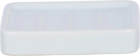 Cassetta di detersivo Mod. Hexa in ceramica di alta qualità con angoli arrotondati - 13 x 25 x 95 cm - Bianco