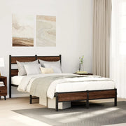Giroletto senza Materasso-Struttura Letto Rovere Marrone 120x190 cm Truciolato 133140
