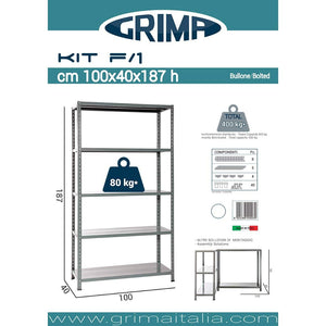 Kit Scaffale 5 Piani