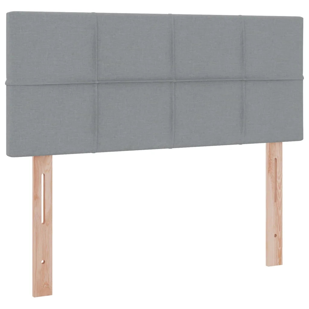 Letto con contenitore e materasso Grigio chiaro 120 x 190 cm