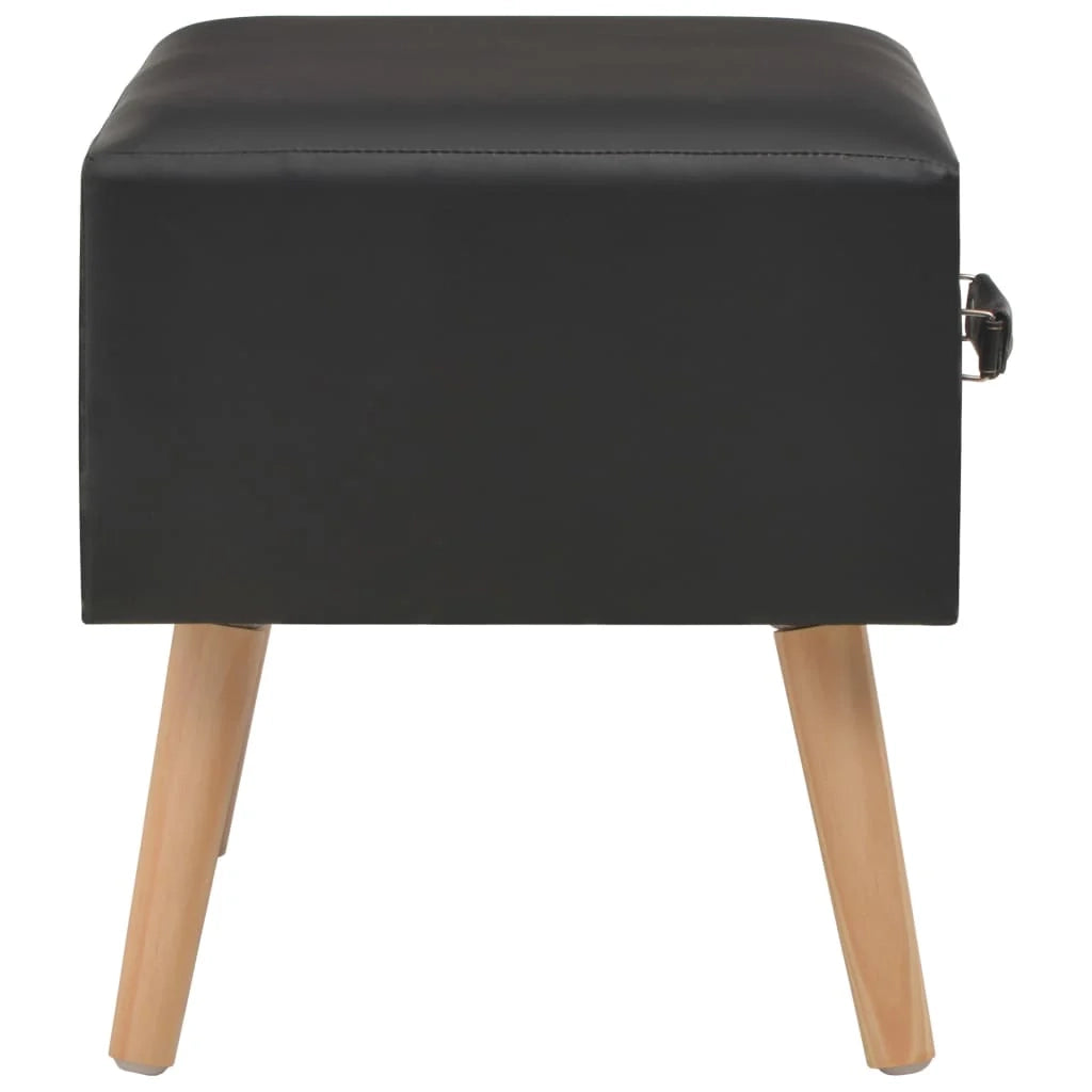 Comodino comodino cassettiera mobili per camera da letto 2 pezzi nero 40x35x40 cm sintetico 1402080
