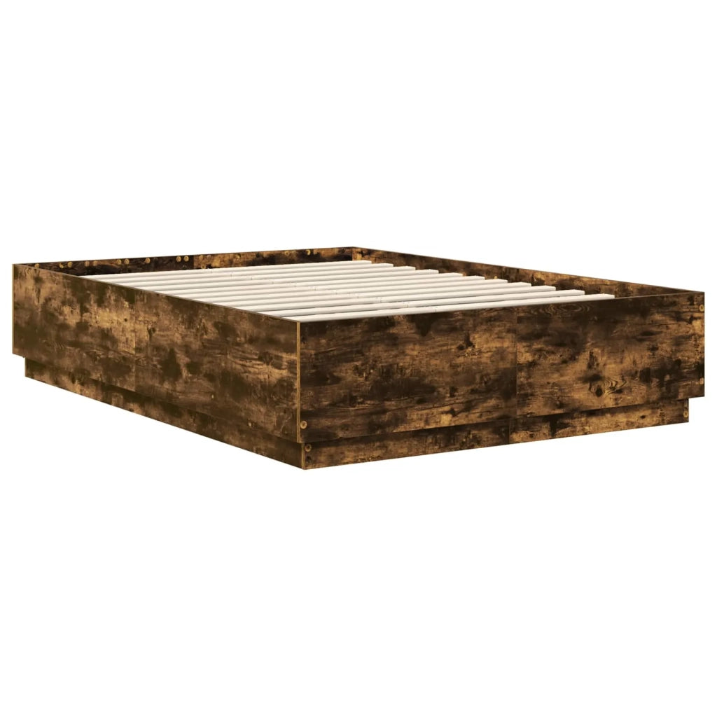 Struttura del letto Rovere fumé 150 x 200 cm Legno multistrato 3408065