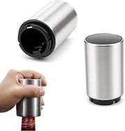 Set di Apri-oponi Magnetici Automatici da 2, Opener di Bottiglia in Acciaio Inox per Casa, Campeggio e Bar, Ideale Regalo per Uomini