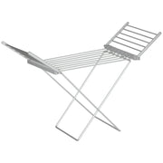 Stendino Elettrico Riscaldato Pieghevole ¨C zephmum ¨C Argento 144x53x91cm