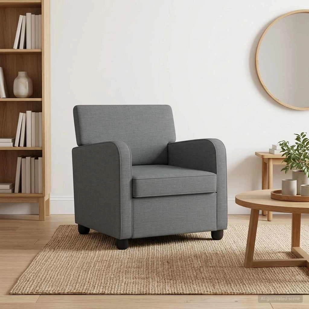 Poltrona Grigio Scuro Tessuto 42043394
