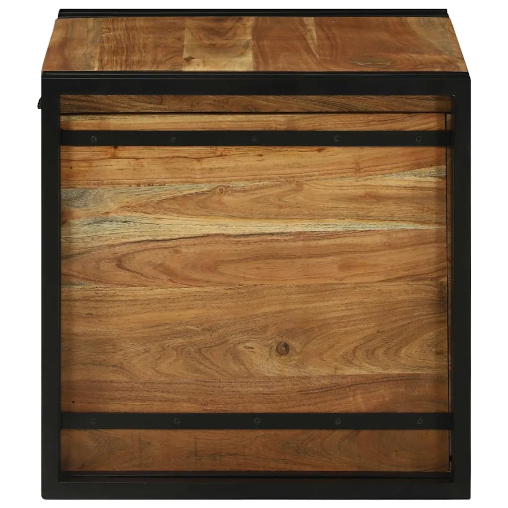 Scatola di Stoccaggio 50 x 50 x 50 cm Legno di Acacia Massello 4016744