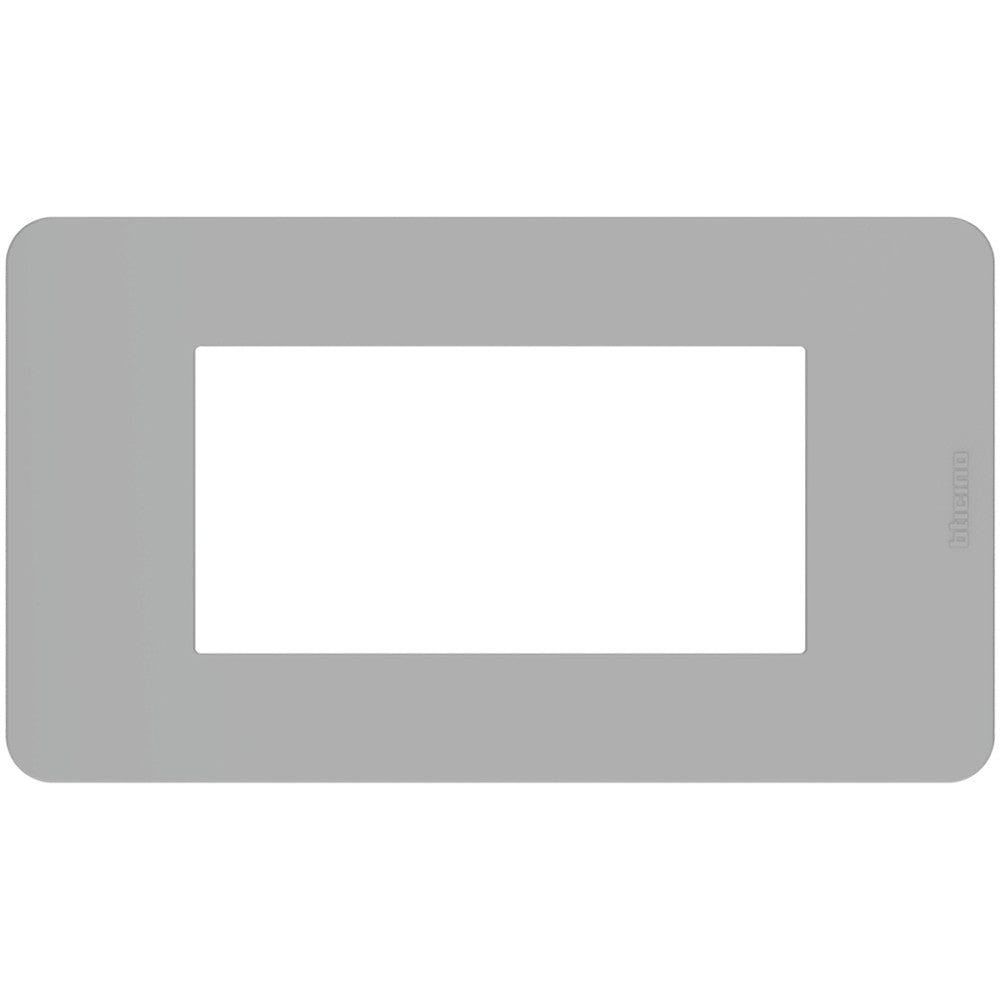 Placca Bticino MatixGO 4 moduli grigio JA4804JG