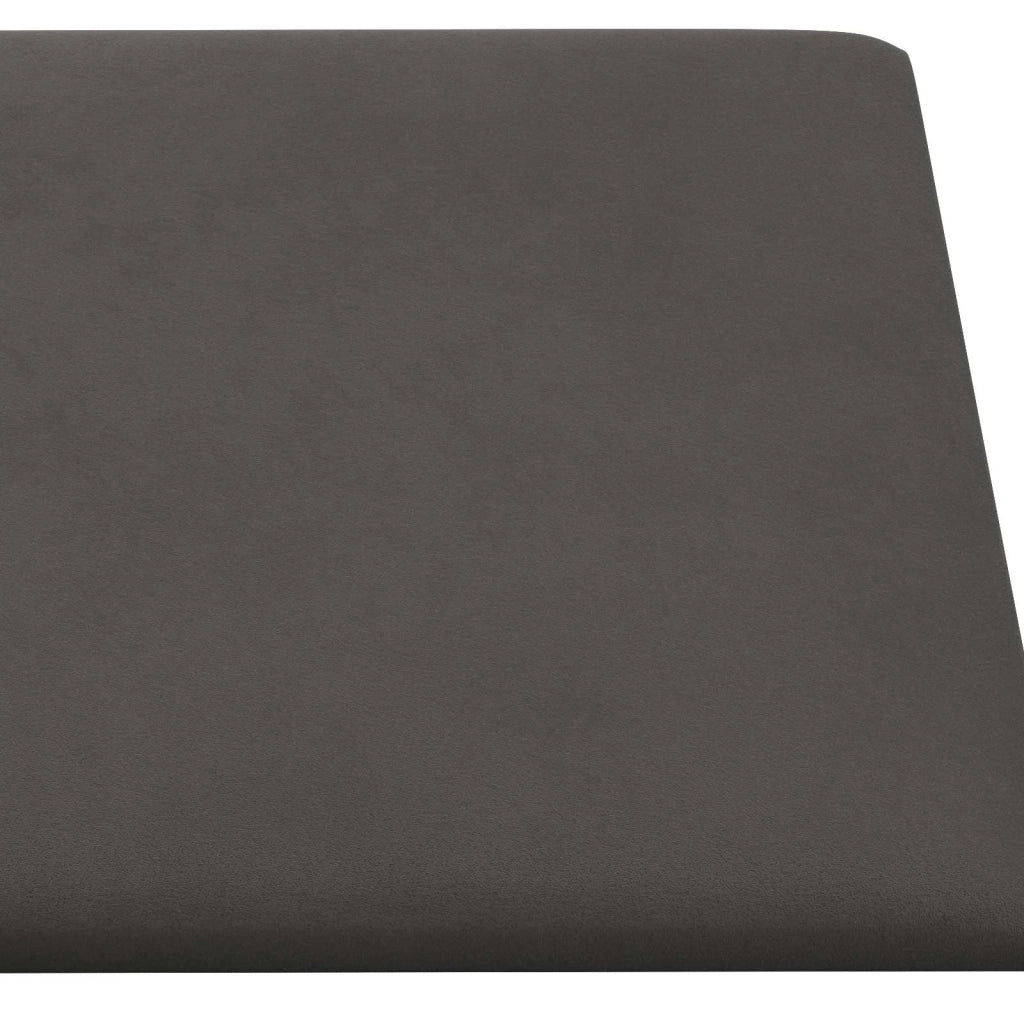 Testiera da Parete 12 pcs Grigio scuro 90 x 15 cm Velluto 4008362