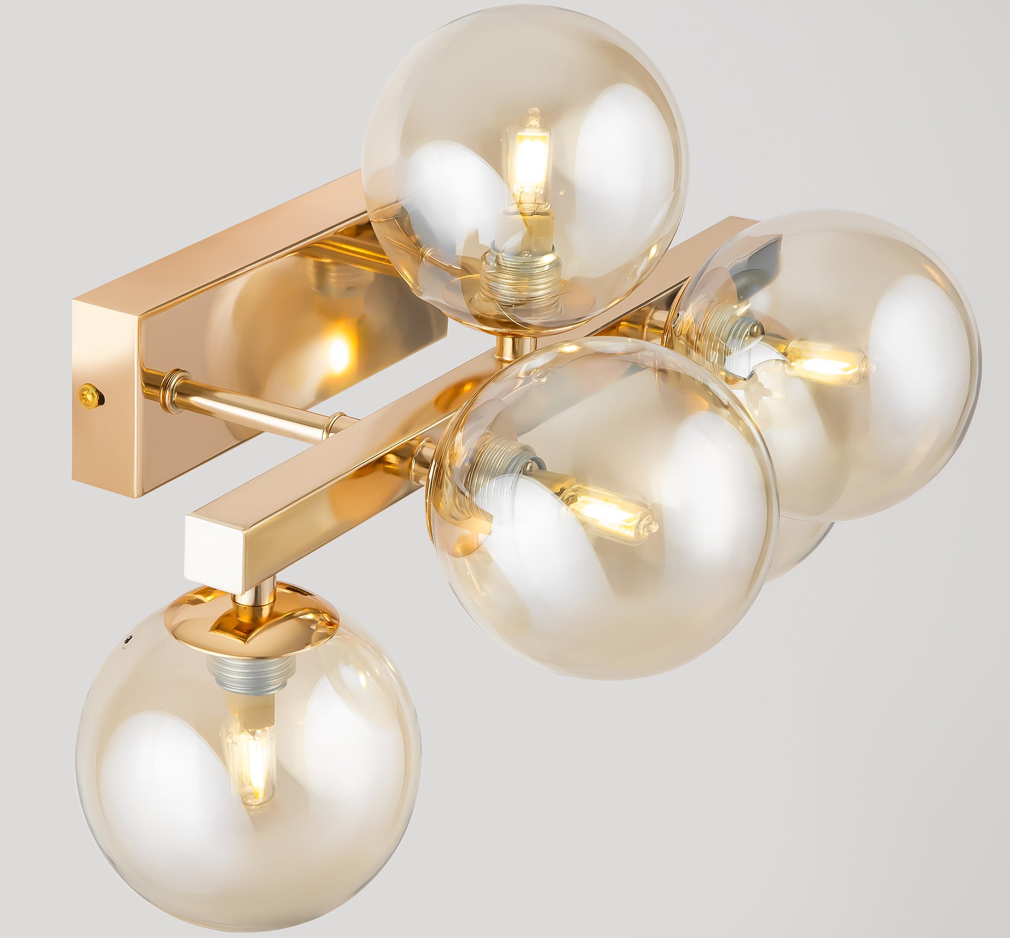 Lampada da parete Modern in Metallo Dallas Oro