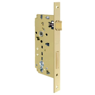 SERRATURA LEGNO INFILARE 80852 AGB  B.Q OTTONATO F.MM 22 F.SAGOM M2+SCR+Q8 E.MM 35