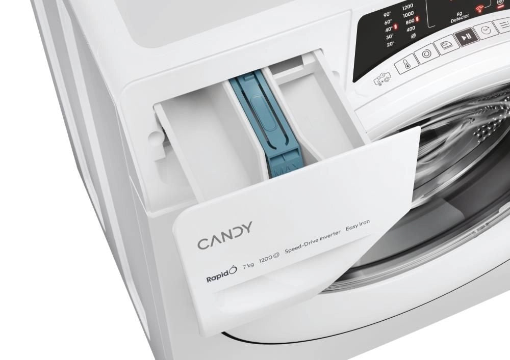 Candy RapidÓ RO4 1274DWMT/1-S lavatrice Caricamento frontale 7 kg 1200 Giri/min Bianco