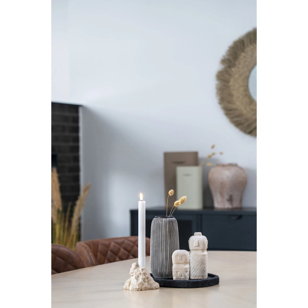 Vaso Decorativo Decoration, Beige, Ceramica, 5,5x5,5x10 cm