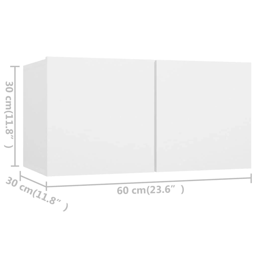 Set di mobili da 7 pezzi tra cui armadio credenza mobile TV televisore per soggiorno camera da letto salotto legno ingegnerizzato bianco 02_0025151