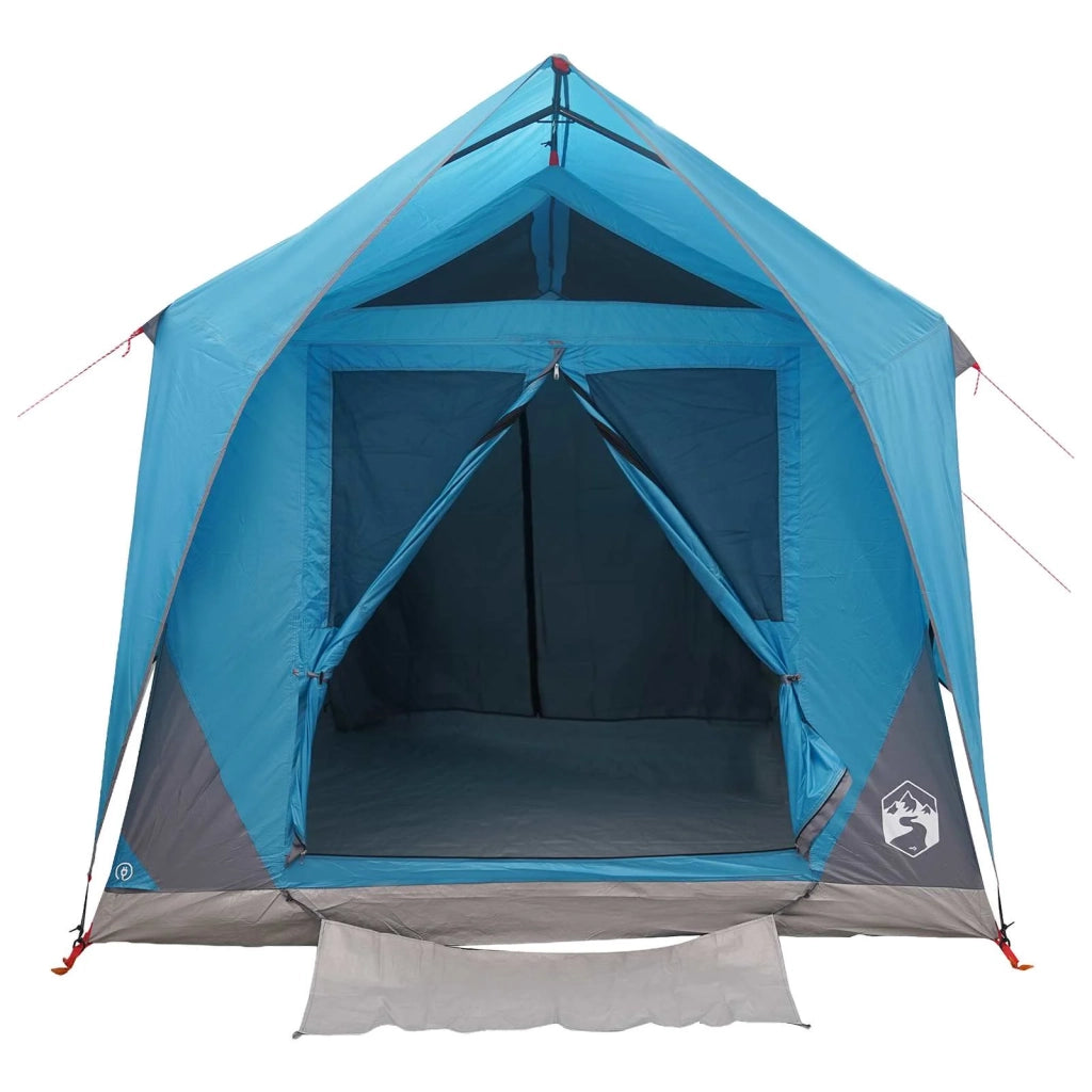 Tenda a tunnel con tetto Blu 8 persone Poliestere e Acciaio 42028658
