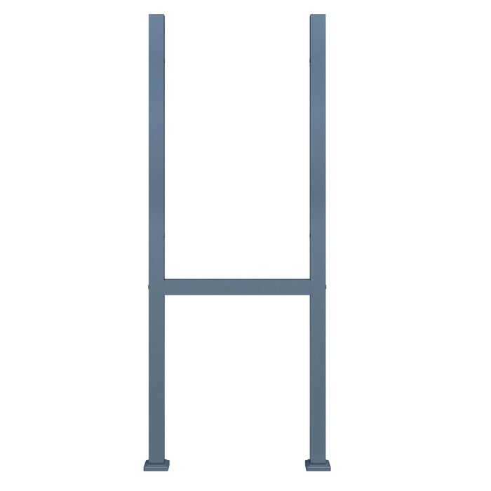 Toboli Supporto per cassetta della posta per pacchi Antracite Stand con 2 pali Base