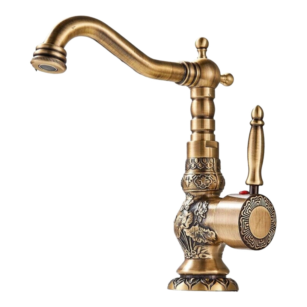 Miscelatore vintage da lavabo artistico