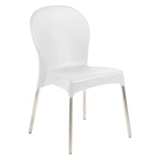 Linder, Sedia da Esterno una Sedia Made in Italy, Bianco