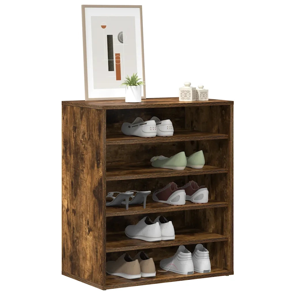 Scarpiera | Mobile per scarpe Rovere Fumo 60x35x70 cm in Legno Multistrato