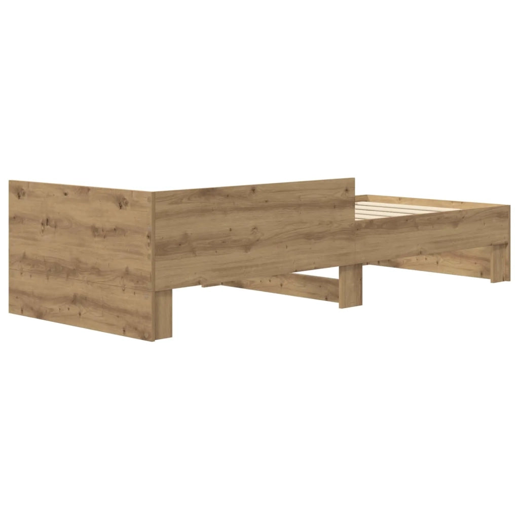 Struttura letto con testata Rovere Artigianale 80 x 200 cm 8009042