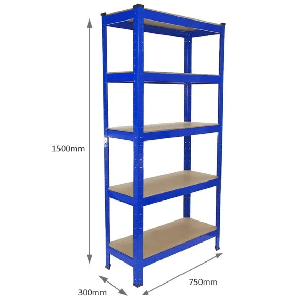 Scaffali da Garage T-Rax ad Incastro Scaffalature da Officina Magazzino - Blu