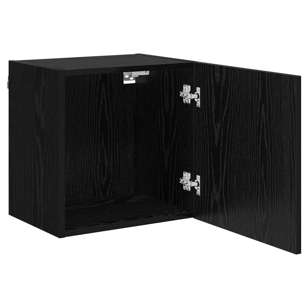 Mobiletti TV da Parete 2 pcs Rovere Nero 40,5x30x40cm 882938