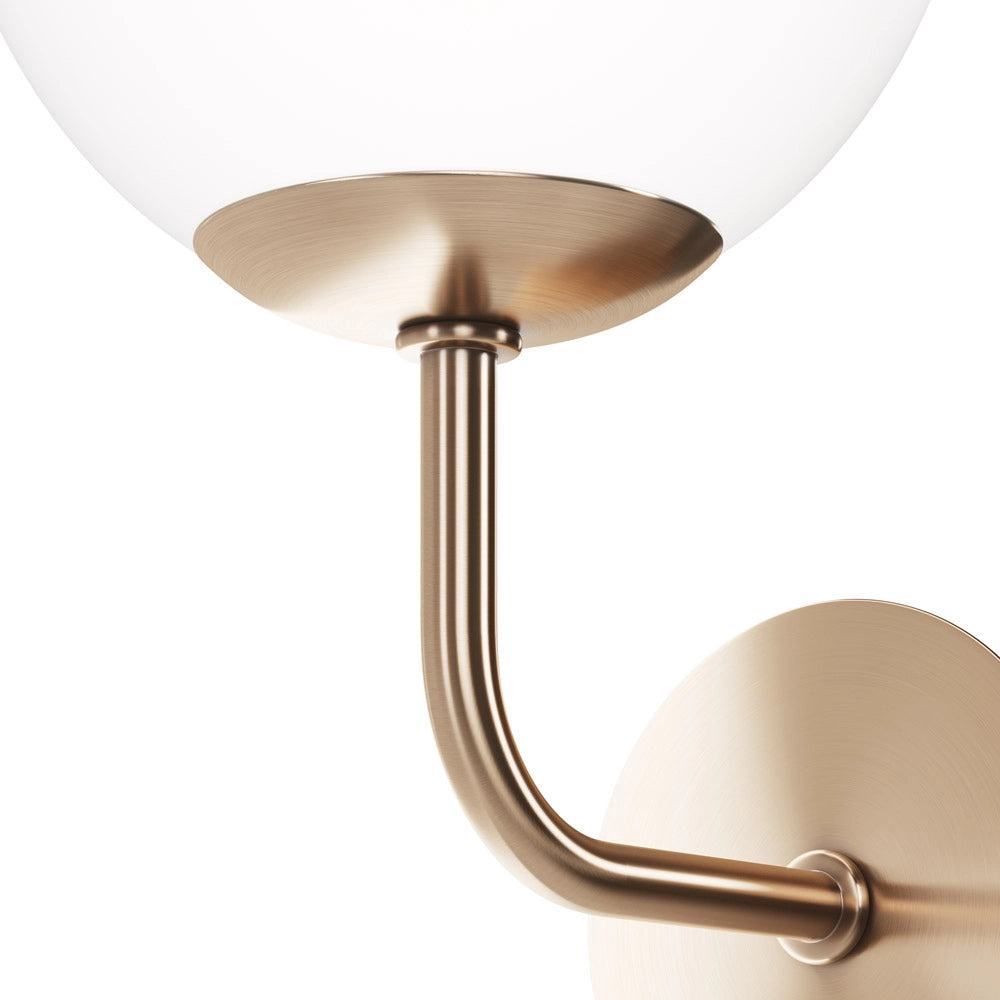 Maytoni applique contemporanea Erich 1 luce E14 oro rosa metallo vetro