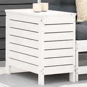 Sedia da giardino-Poggiapiedi da Giardino Bianco 62x31,5x52cm Legno Massello Pino