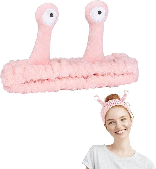 Cintura per la testa per il bagno per la cura della pelle - trucco per la pelle naturale - cintura per la testa elastica per il bagno sportivo (rosa)