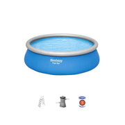 Piscina fuori terra rotonda gonfiabile con pompa filtro e scaletta, diametro 457 cm altezza 122 cm capacità 13807 L - Bestway