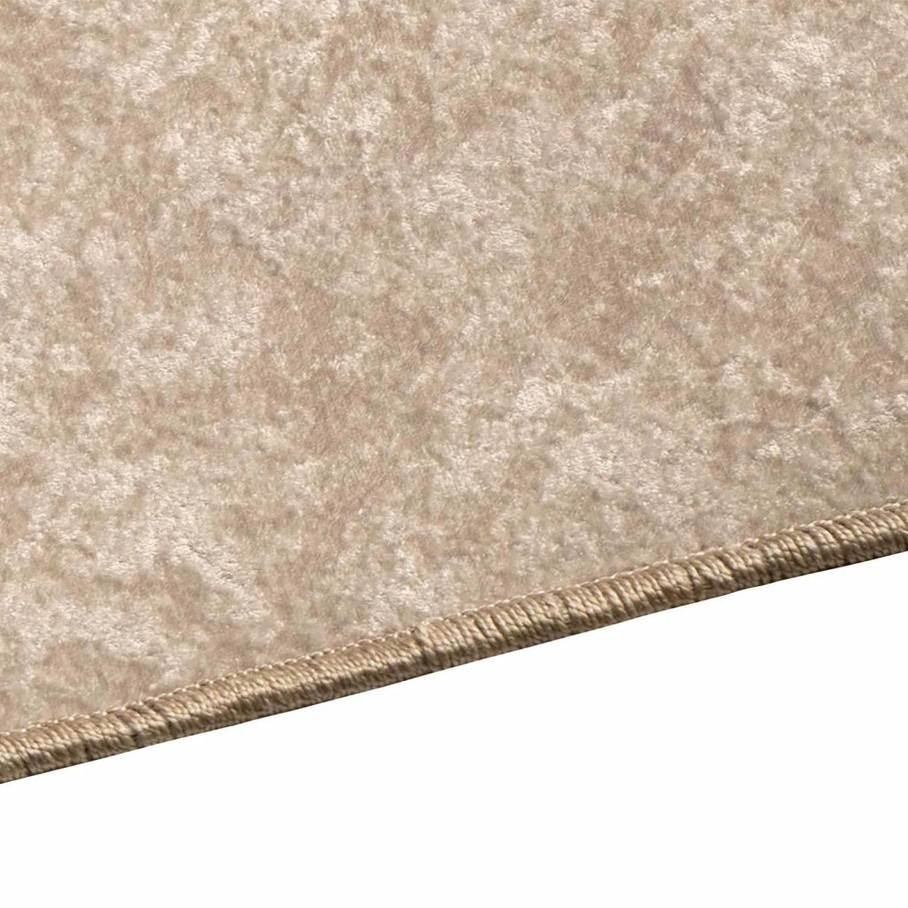 Runner Tappeto MARSA Beige 100 x 200 cm Poliestere e PVC