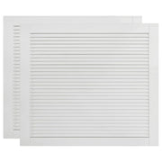Porte a persiana 2 pezzi 39,5 x 49,4 cm legno di pino massiccio bianco 02_0003903