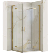 Cabina Doccia Rea Hugo 80x80 Gold Brush