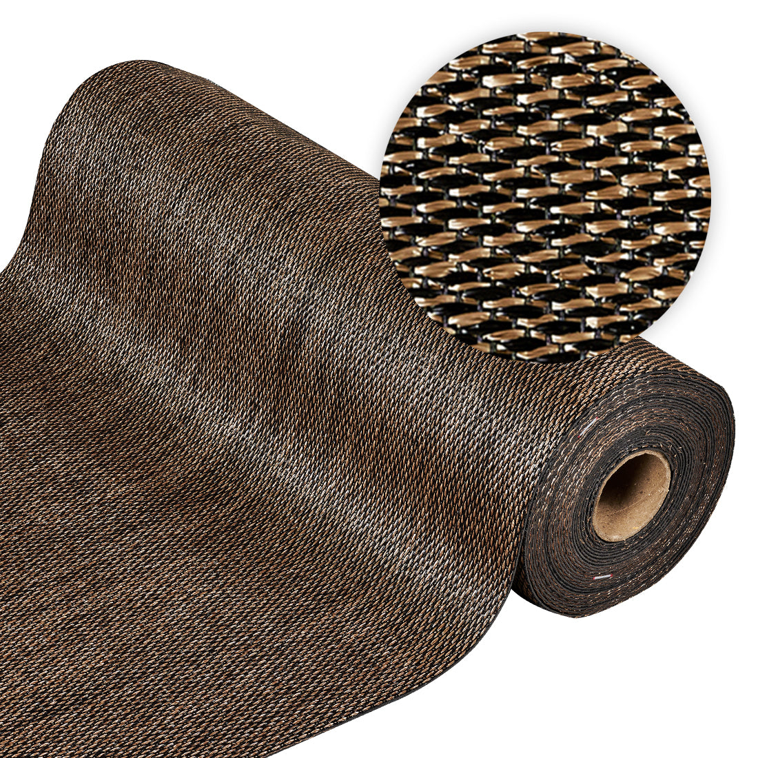 Tappeto vinilico di alta qualità marrone scuro 80x1200