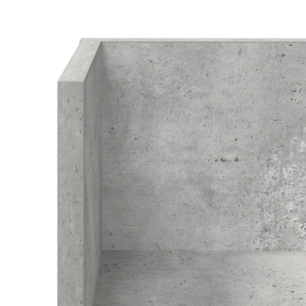 vidaXL Mensole a Muro 2pz Grigio Cemento 75x16,5x16,5 cm in Truciolato