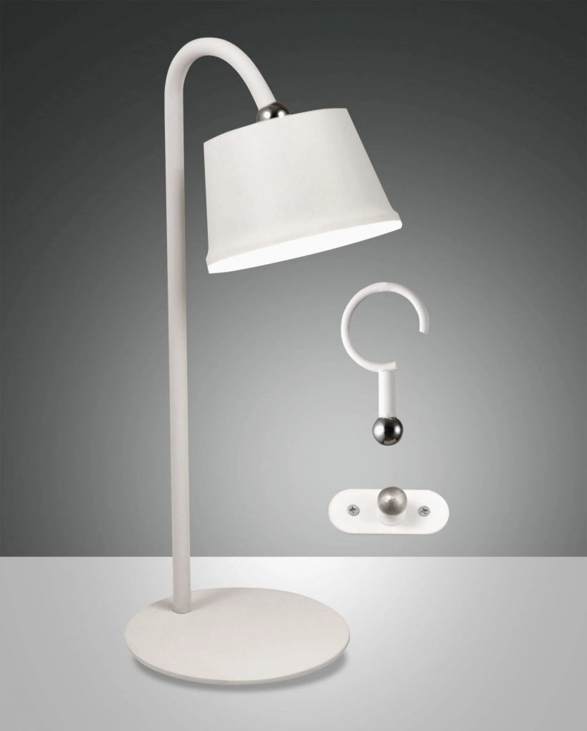 ARMANDA KIT COMPLETO  ILLUMINATORE BIANCO  A LED 3W 3000K 320LM DIMMERABILE E ORIENTABILE RICARICABILE IP54
