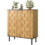 Scarpiera Moderna 80×35×91;5 cm con 2 Ante; Ripiani Regolabili e Piedini in Metallo Effetto Legno