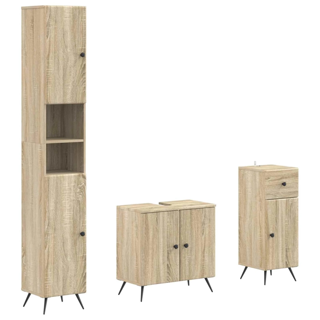 Set di armadietti da bagno in 3 pezzi BREDA 3417884