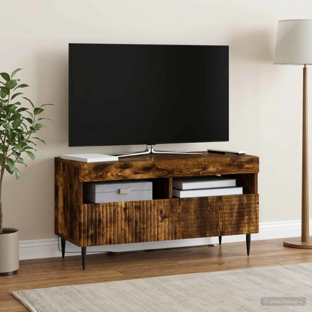Mobile TV LED Rovere Fumo Legno ingegnerizzato 897000