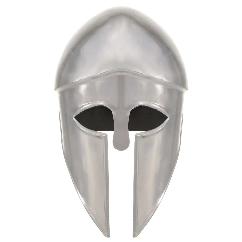 Elmo da Guerriero Greco Antico per LARP in Acciaio Argento CFW1067491