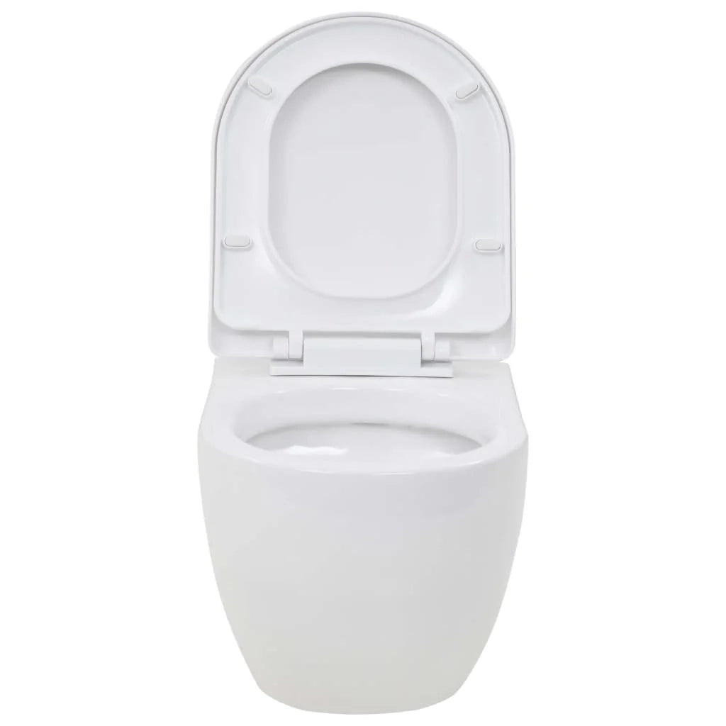 Wc sospeso in ceramica con funzione soft-close bianco 02_0003591