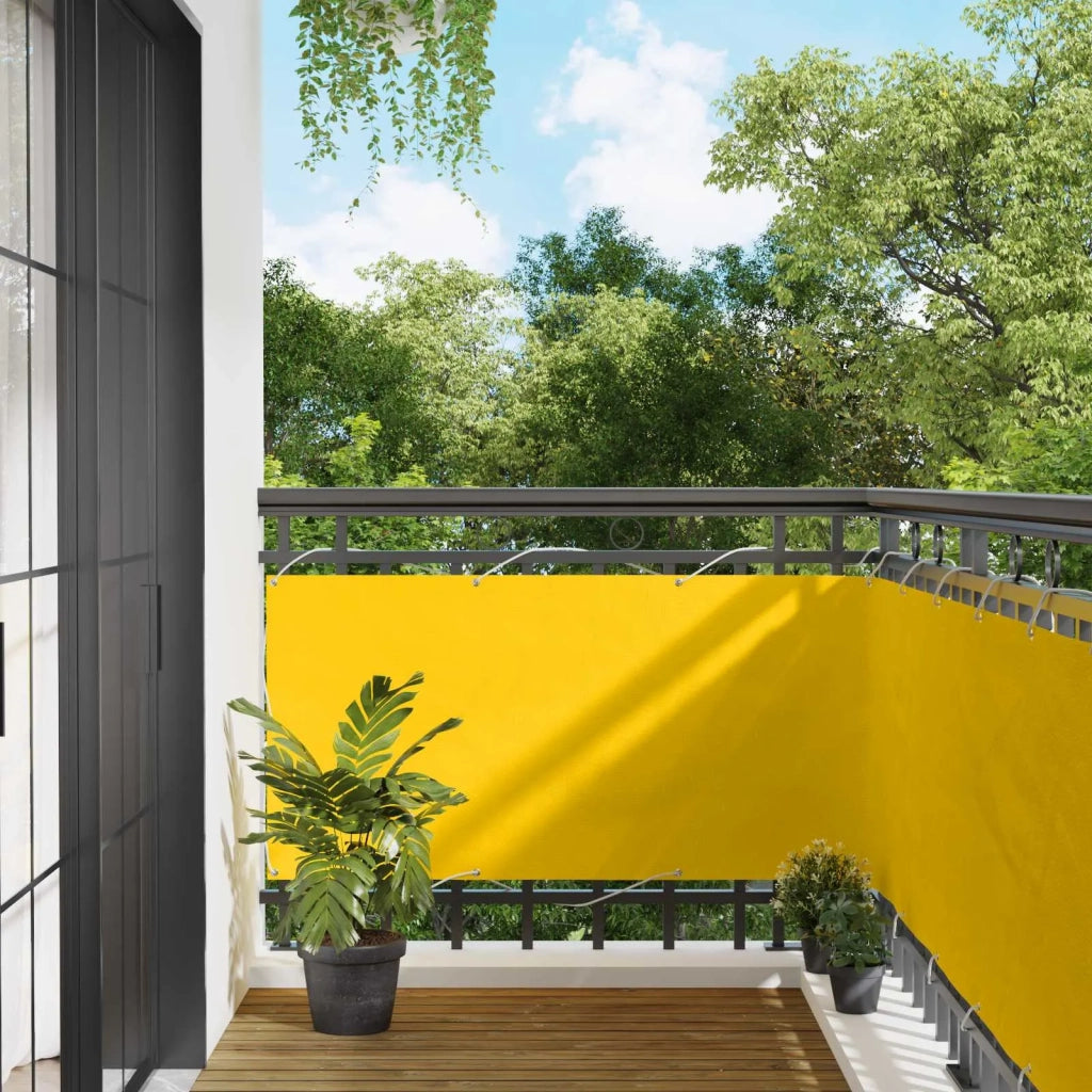 Schermo da balcone Giallo 75 x 200 cm 42030789