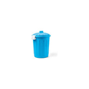 Veca bidoncino con coperchio a clip, 23 litri, azzurro, uso interno, polipropilene, BD001-0230MJ