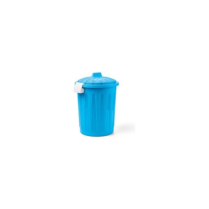 Veca bidoncino con coperchio a clip, 23 litri, azzurro, uso interno, polipropilene, BD001-0230MJ