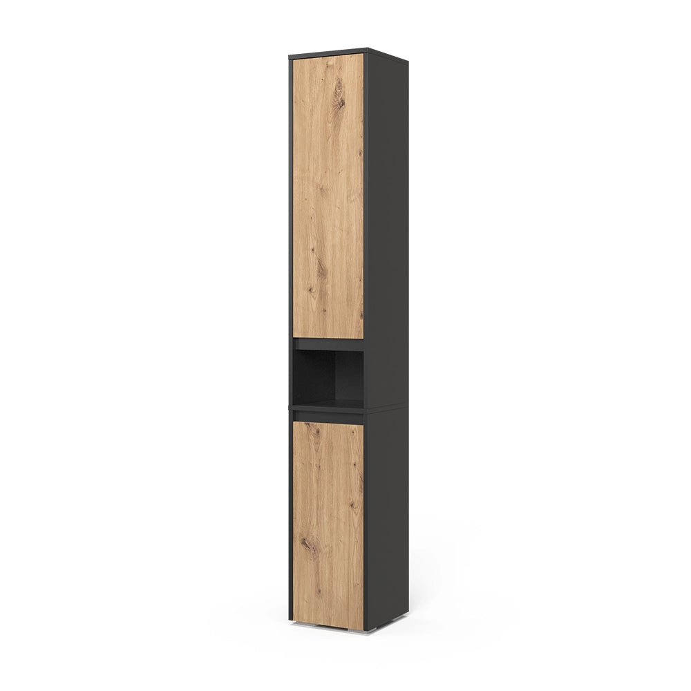 Vicco Armadio per il bagno Antracite/Artisan 30.2 x 191.5 cm con 2 porte
