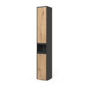 Vicco Armadio per il bagno Antracite/Artisan 30.2 x 191.5 cm con 2 porte