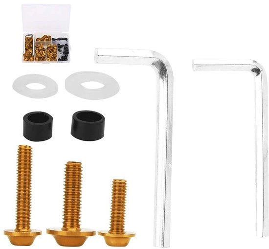 Kit di sostituzione paraurti 158 pezzi - viti paraurti universali - viti per motori - paraurti per motori - facile da installare - materiale ABS/aluminum